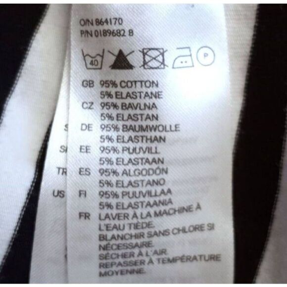 H&M BLACK & WHITE STRIPE TANK DRESS SZ.S EUC - Picture 4 of 4